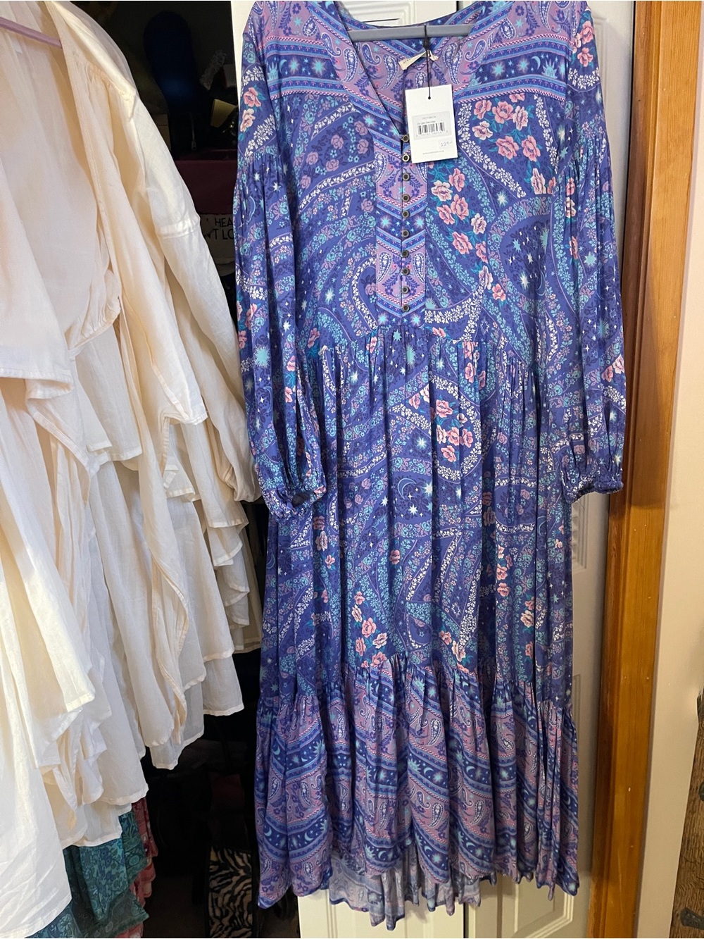 Spell VINTAGE City Lights Gown.Indigo.L